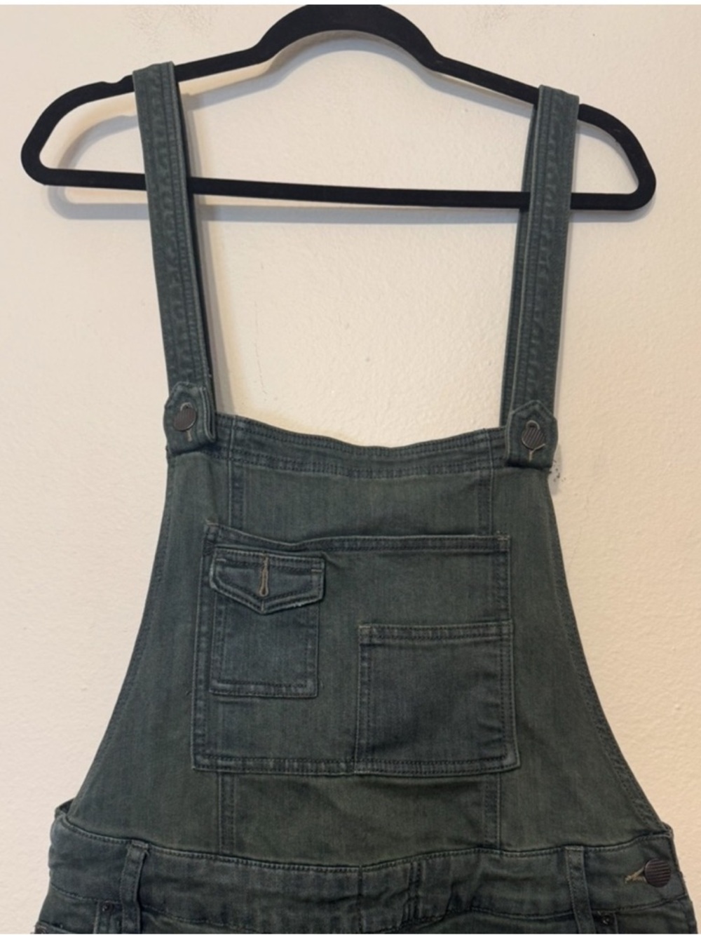 Free People Washed Denim Overall Women Size 30 - Picture 6 of 11
